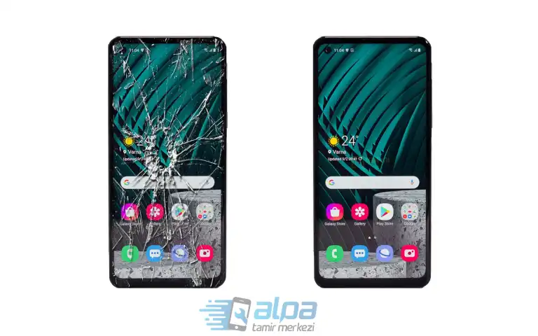 Samsung Galaxy A21s Ön Cam Değişimi 849 TL ALPA Tamir Merkezi