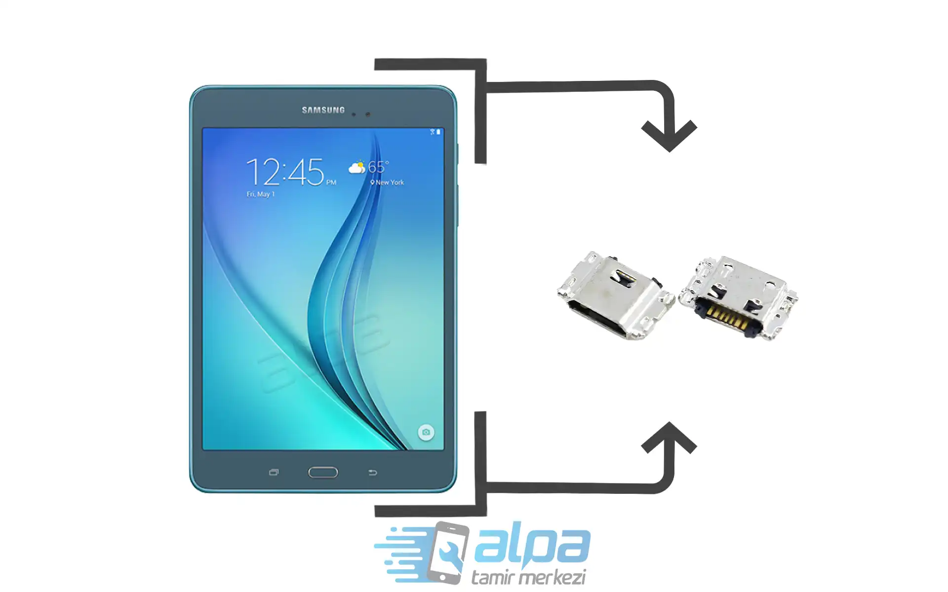 Samsung Galaxy Tab 3 SM-310 Şarj Soketi Değişimi Fiyatı