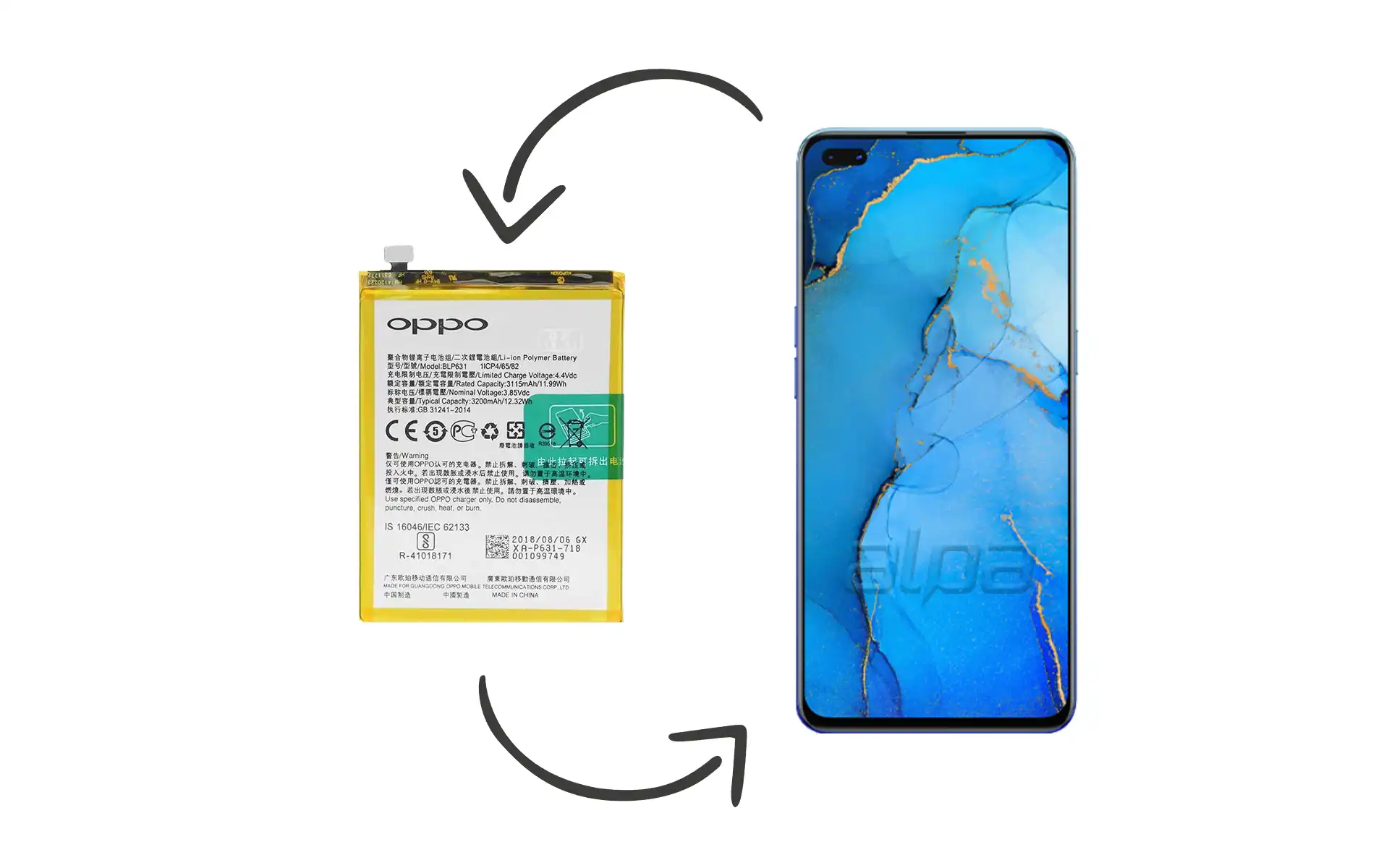 Oppo Reno 3 Pro 4G Batarya Değişimi Fiyatı