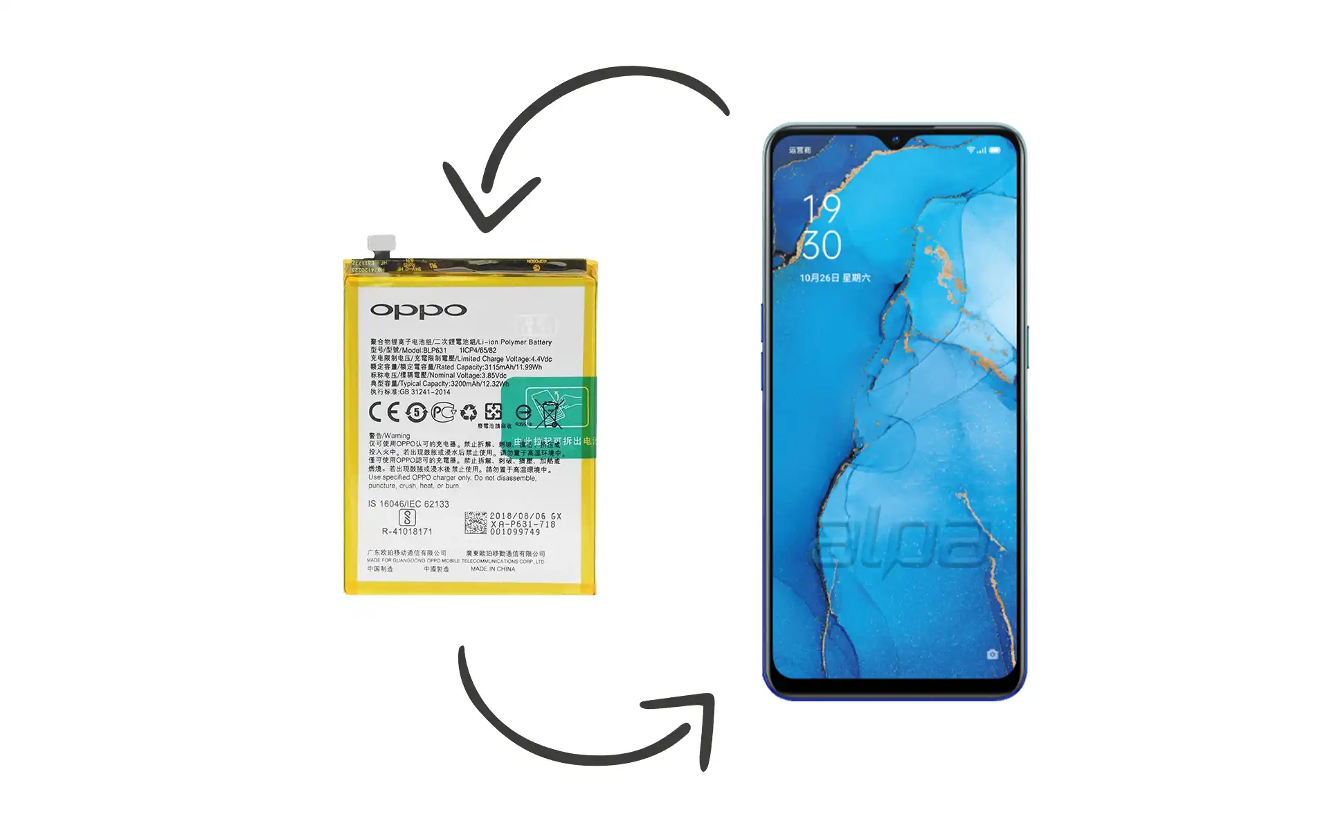 Oppo Reno 3 5G Batarya Değişimi Fiyatı