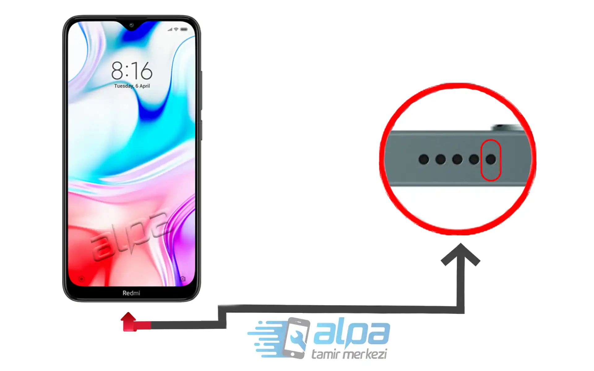 Redmi 8 Mikrofon Değişimi Fiyatı