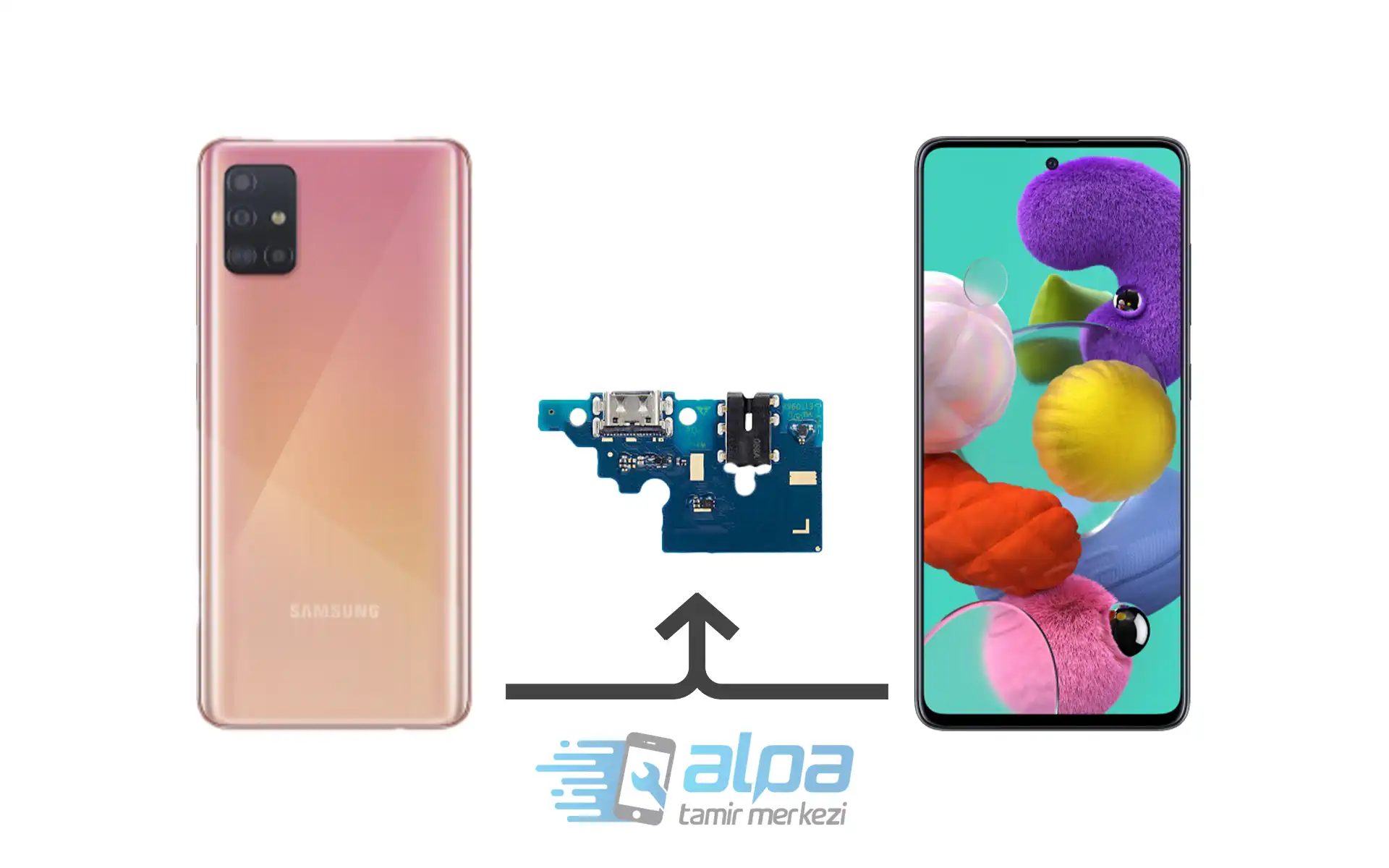 Samsung Galaxy A51 Şarj Soketi Değişimi Fiyatı