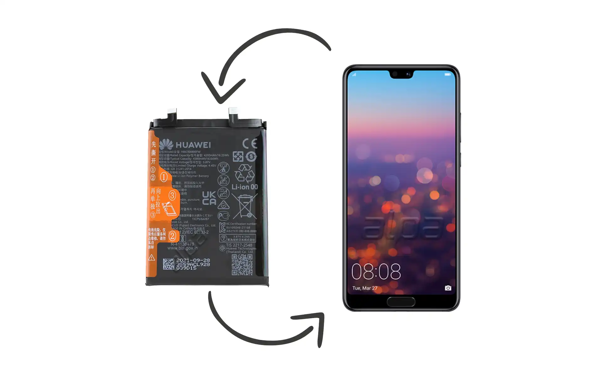 Huawei P20 Batarya Değişimi Fiyatı