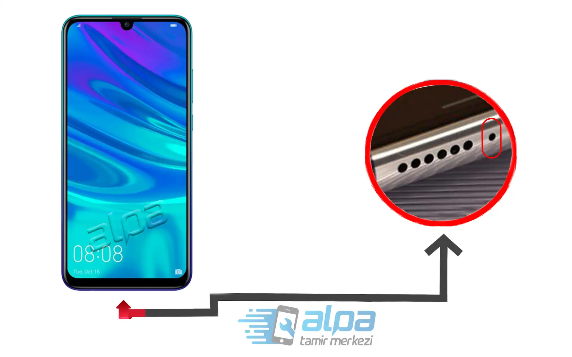 Huawei Psmart 2019 Mikrofon Değişimi Fiyatı