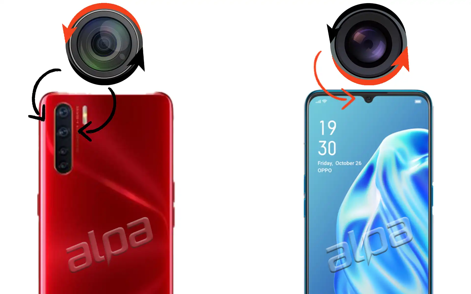 Oppo A91 Ön, Arka Kamera Değişimi Fiyatı