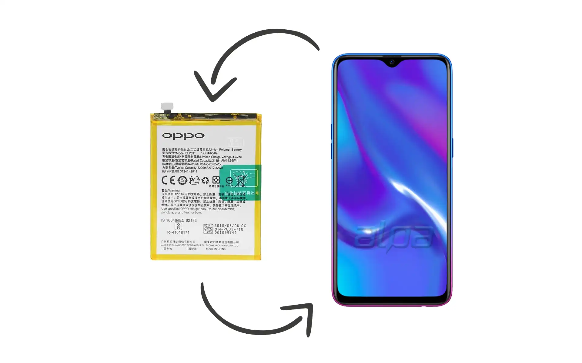 Oppo RX17 Neo Batarya Değişimi Fiyatı