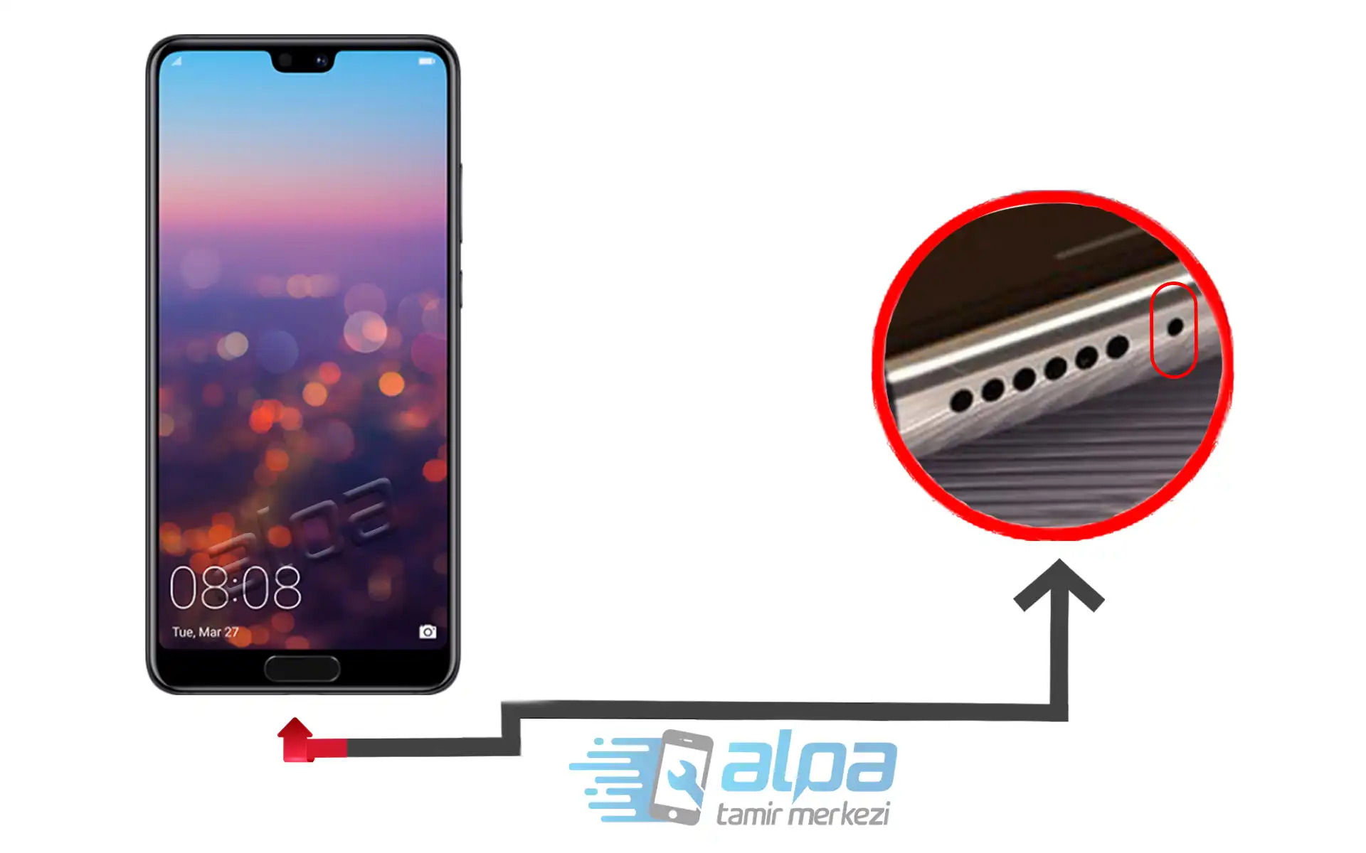 Huawei P20 Mikrofon Değişimi Fiyatı