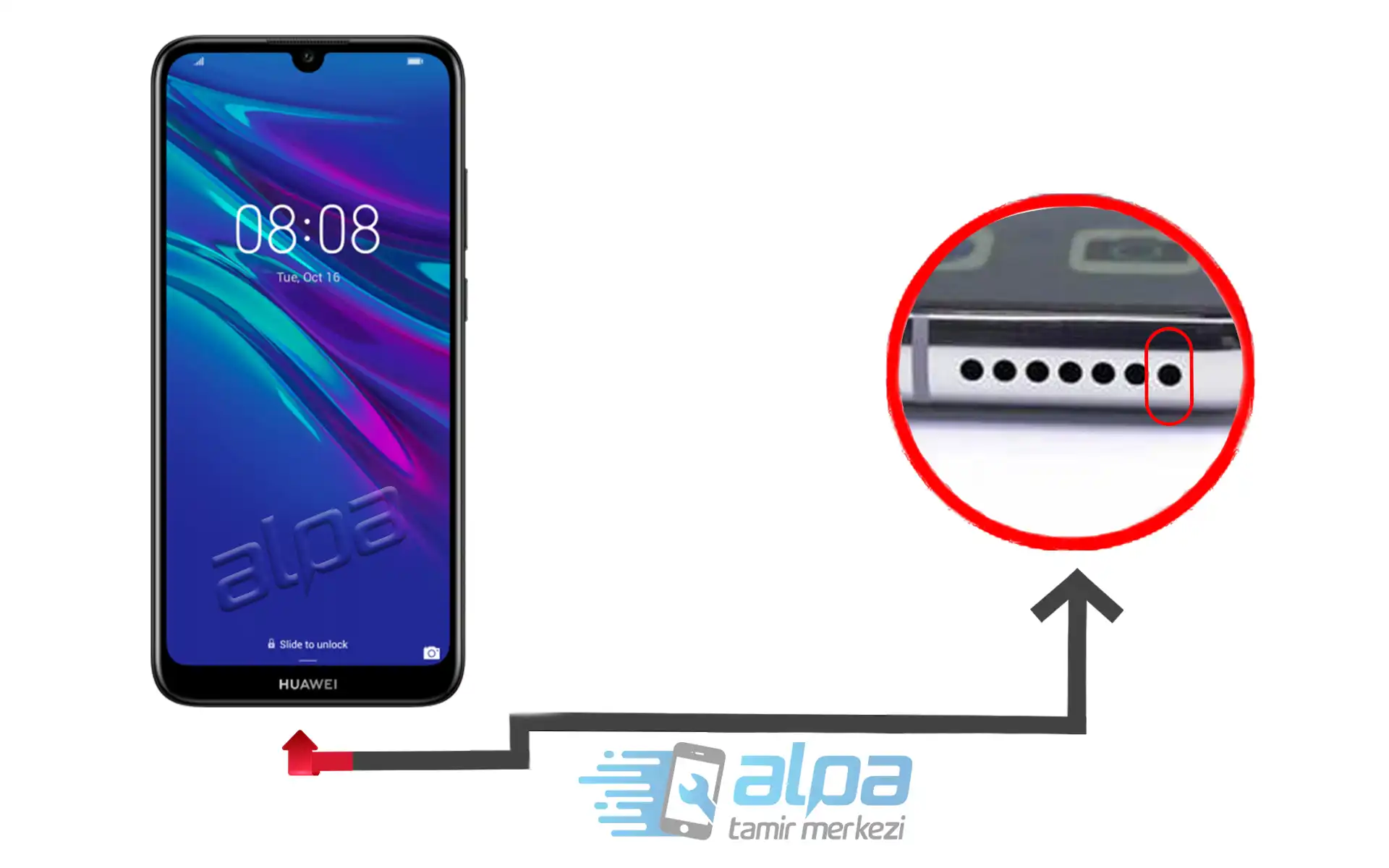 Huawei Y6 2019 Mikrofon Değişimi Fiyatı