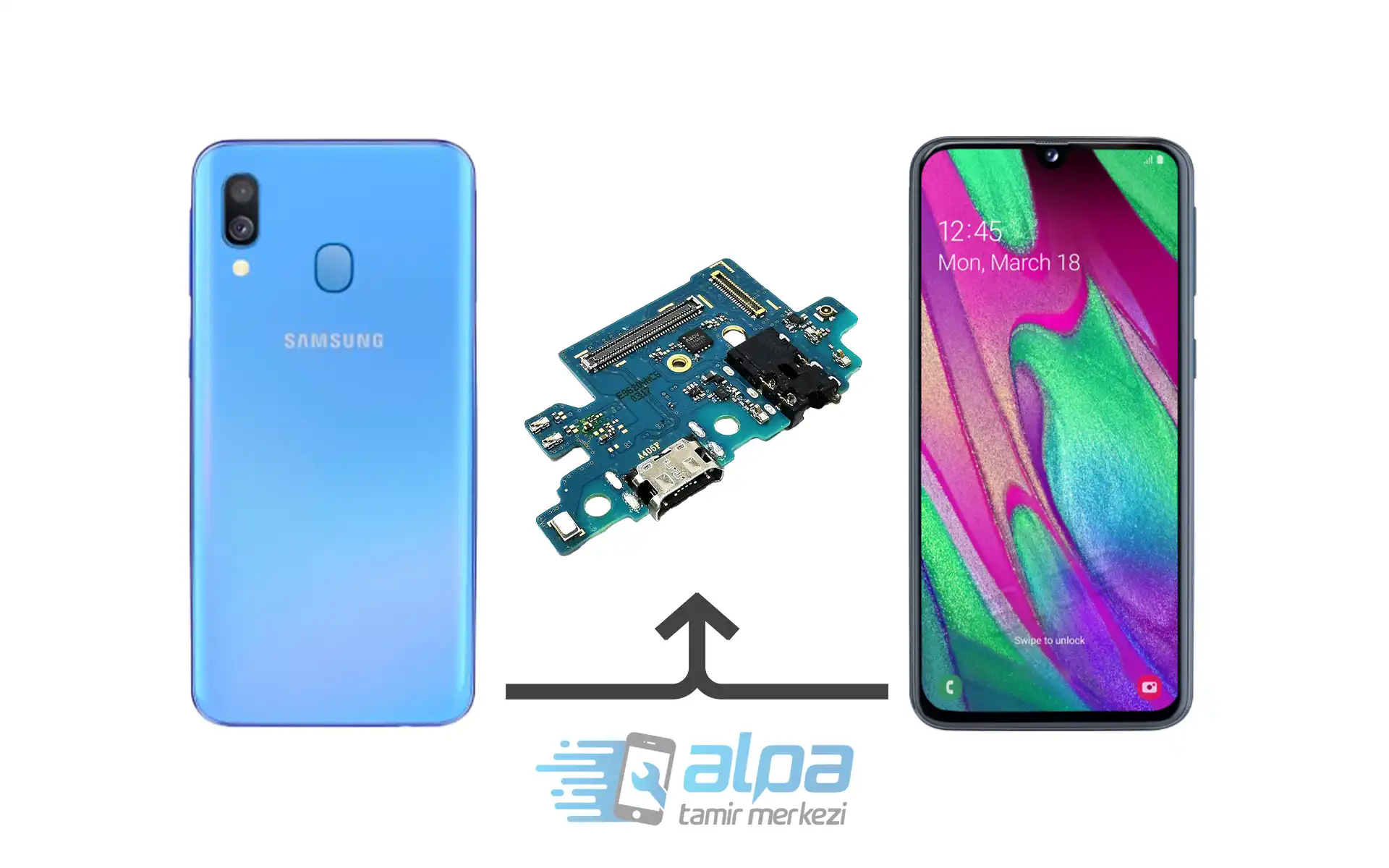 Samsung Galaxy A40 Şarj Soketi Değişimi Fiyatı