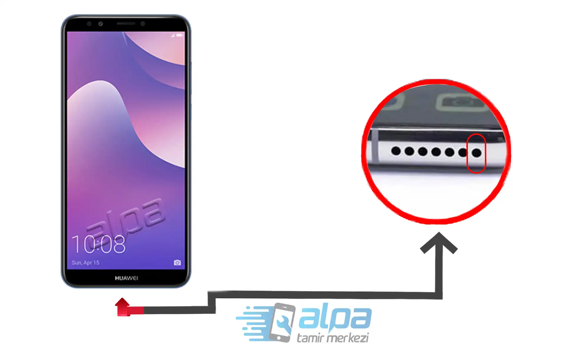 Huawei Y7 2018 Mikrofon Değişimi Fiyatı