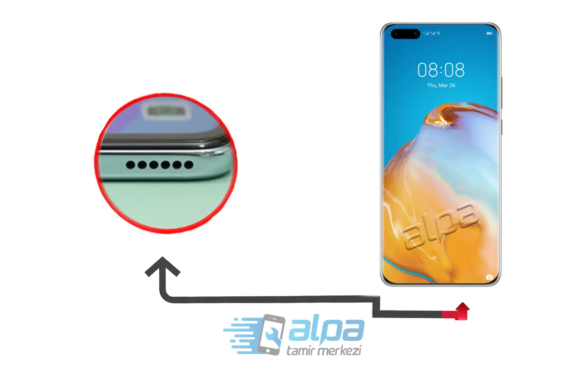 Huawei P40 Hoparlör Değişimi Fiyatı