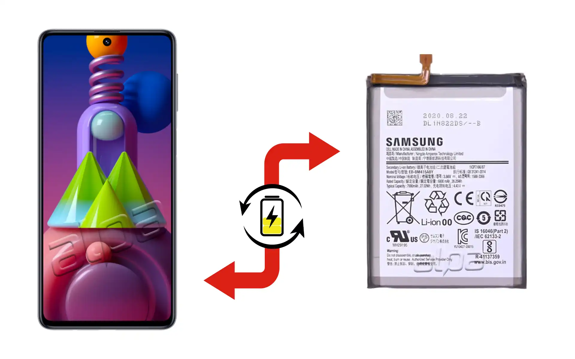 Samsung Galaxy M51 Batarya Değişimi Fiyatı