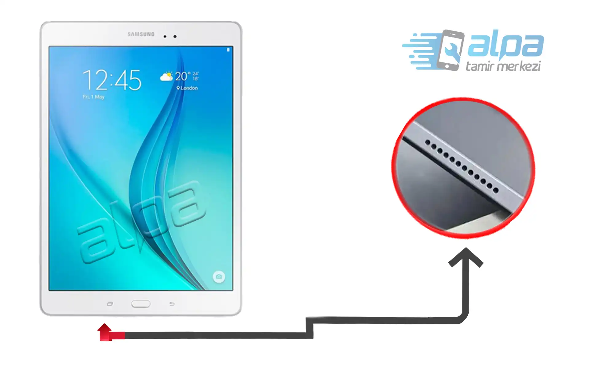 Samsung Galaxy Tab A S Pen SM-P550 Hoparlör Değişimi Fiyatı