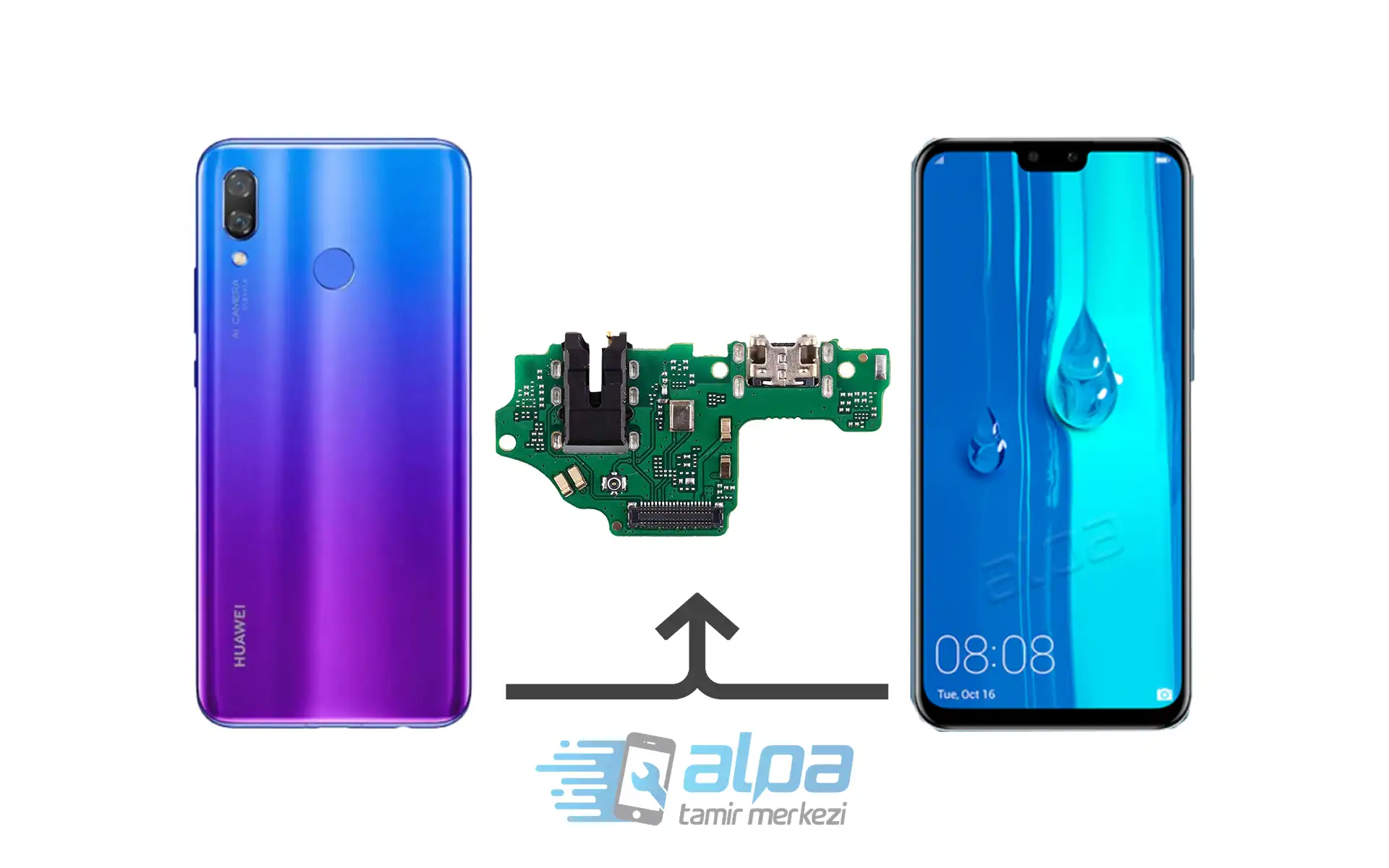 Huawei Y9 2019 Şarj Soketi Değişmi Fiyatı