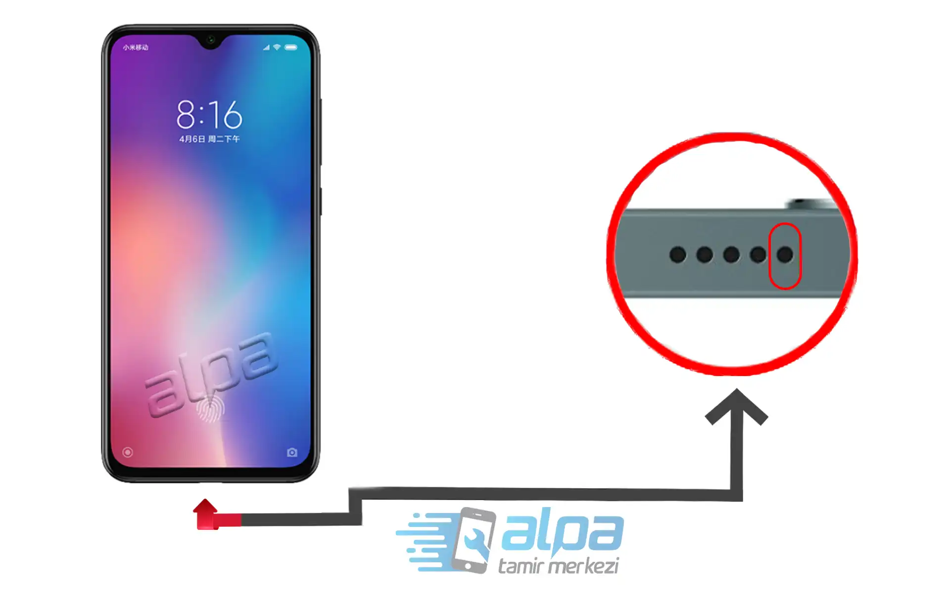 Xiaomi Mi 9 SE Mikrofon Değişimi Fiyatı