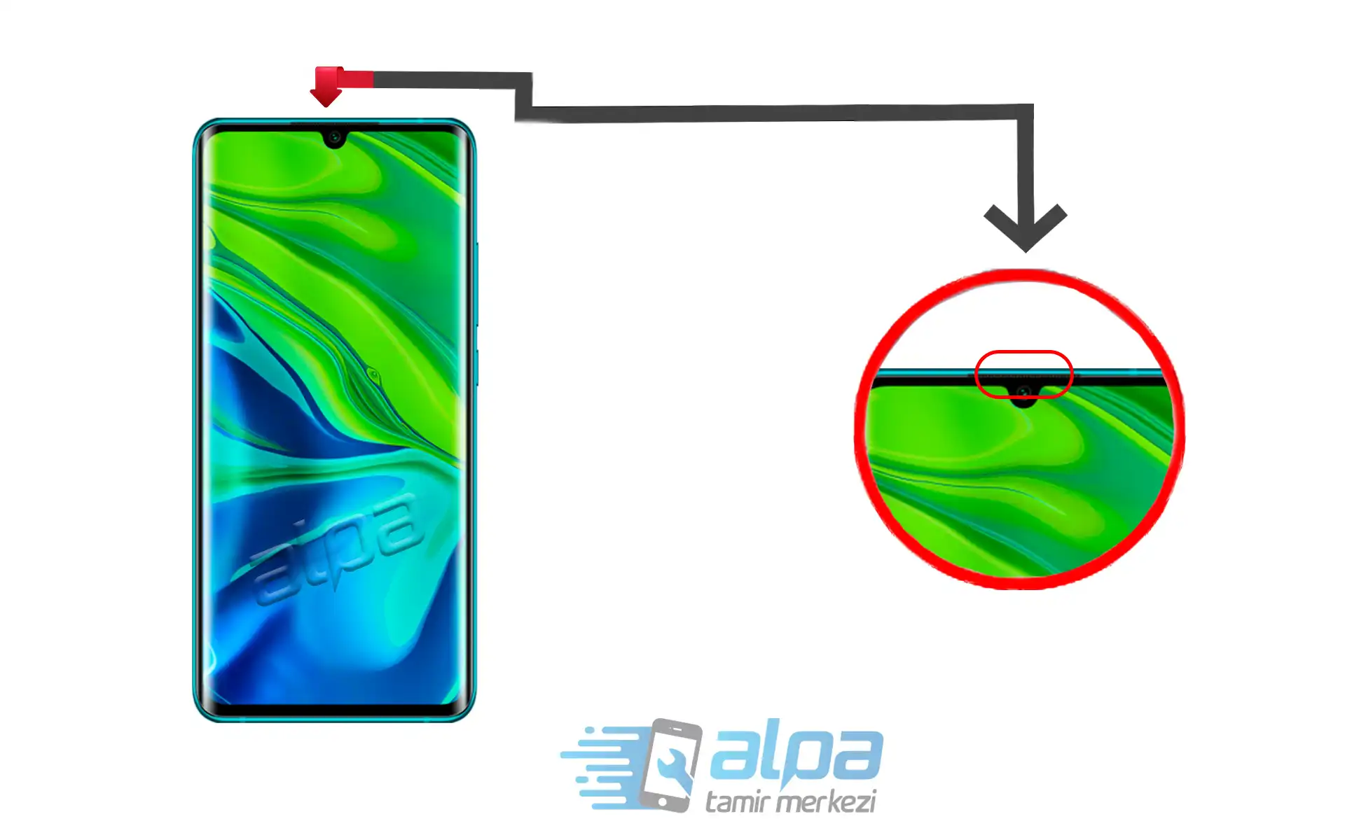 Xiaomi Mi Note 10 Pro Ahize Değişimi Fiyatı