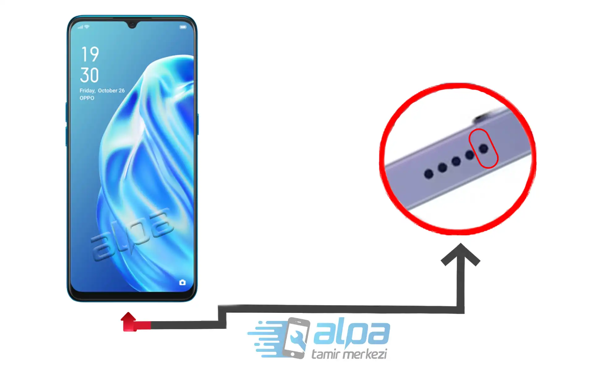 Oppo A91 Mikrofon Değişimi Fiyatı