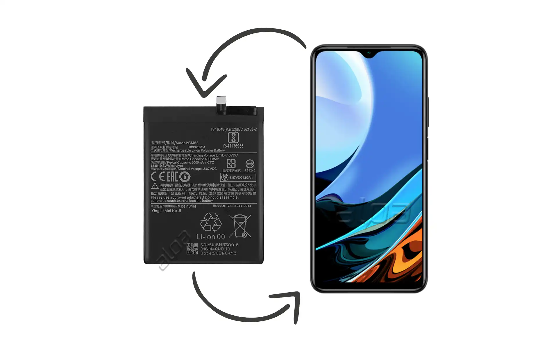 Redmi 9T Batarya Değişimi Fiyatı