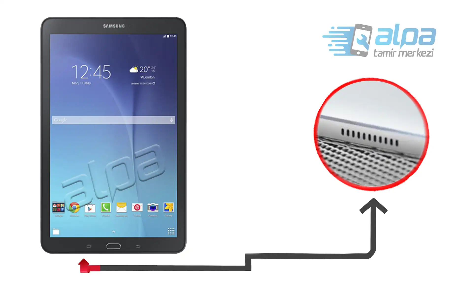 Samsung Galaxy Tab E SM-T562 Hoparlör Değişimi Fiyatı