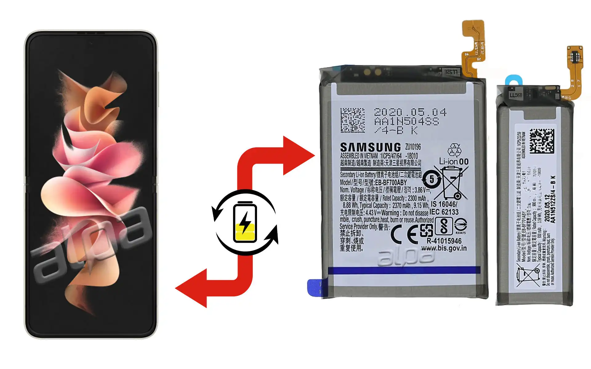 Samsung Galaxy Z Flip 3 Batarya Değişimi Fiyatı