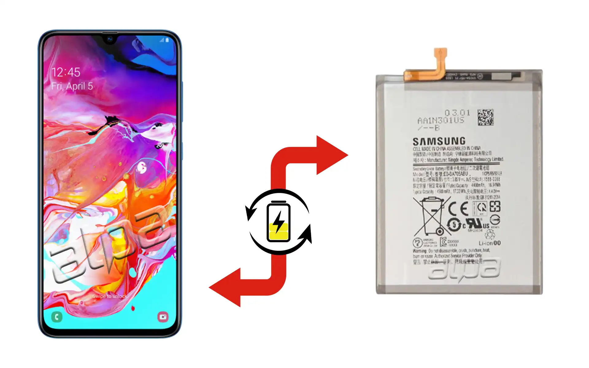 Samsung Galaxy A70 Batarya Değişimi Fiyatı