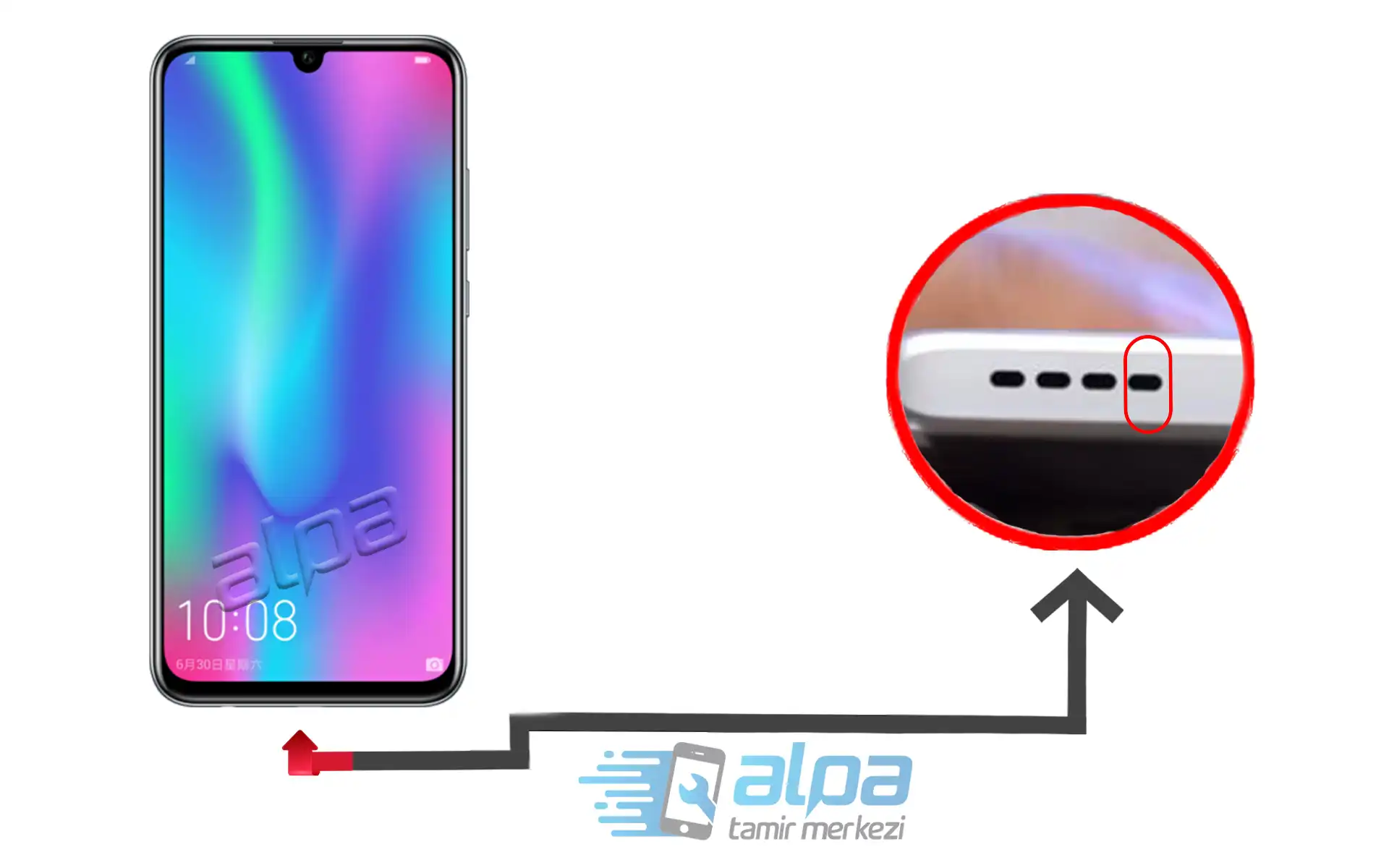 Honor 10 Lite Mikrofon Değişimi Fiyatı