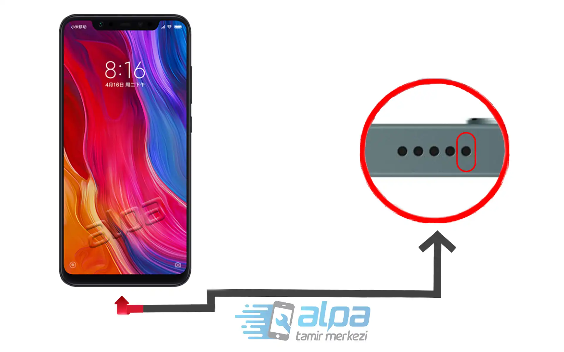 Xiaomi Mi 8 Mikrofon Değişimi Fiyatı