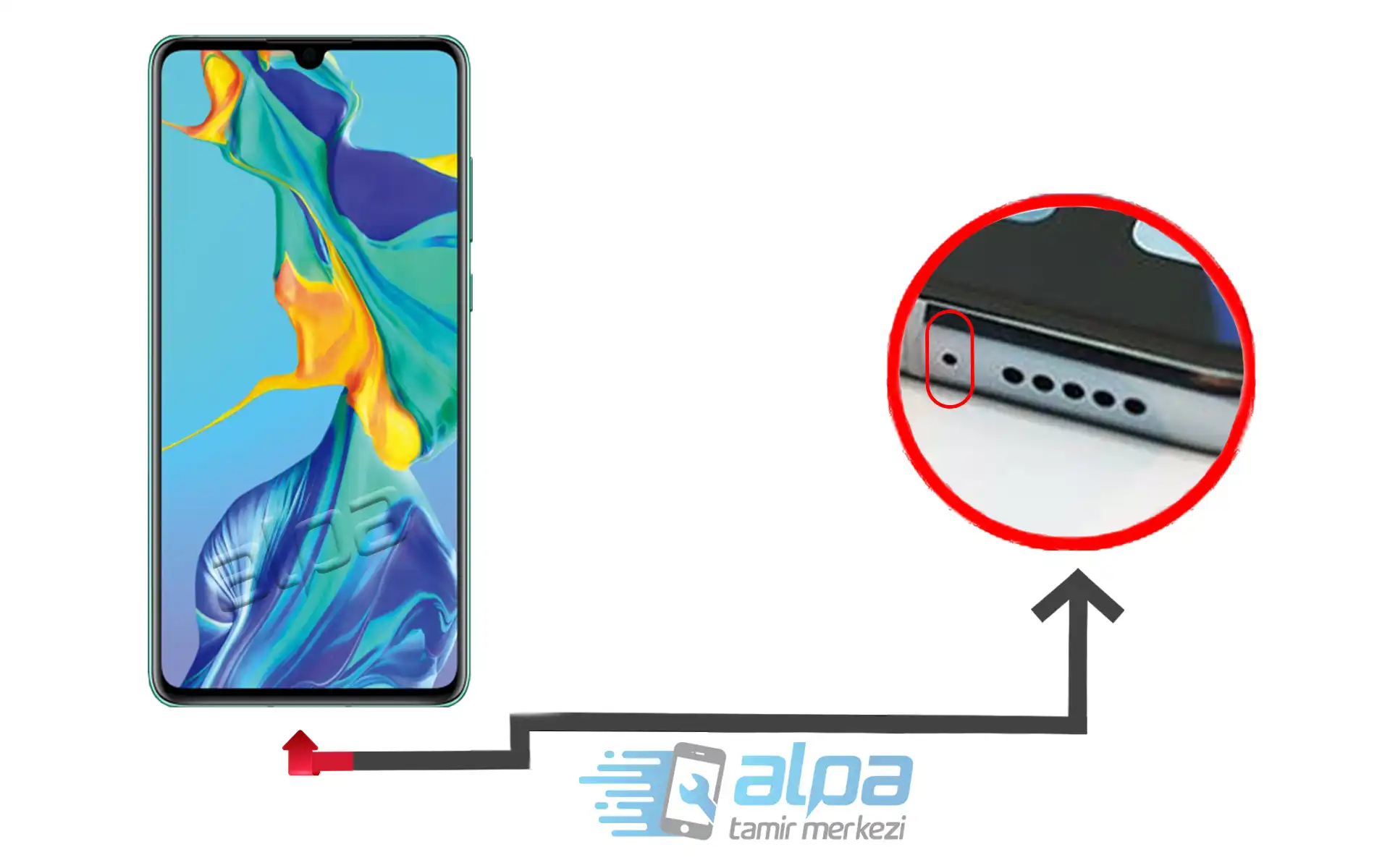 Huawei P30 Mikrofon Değişimi Fiyatı