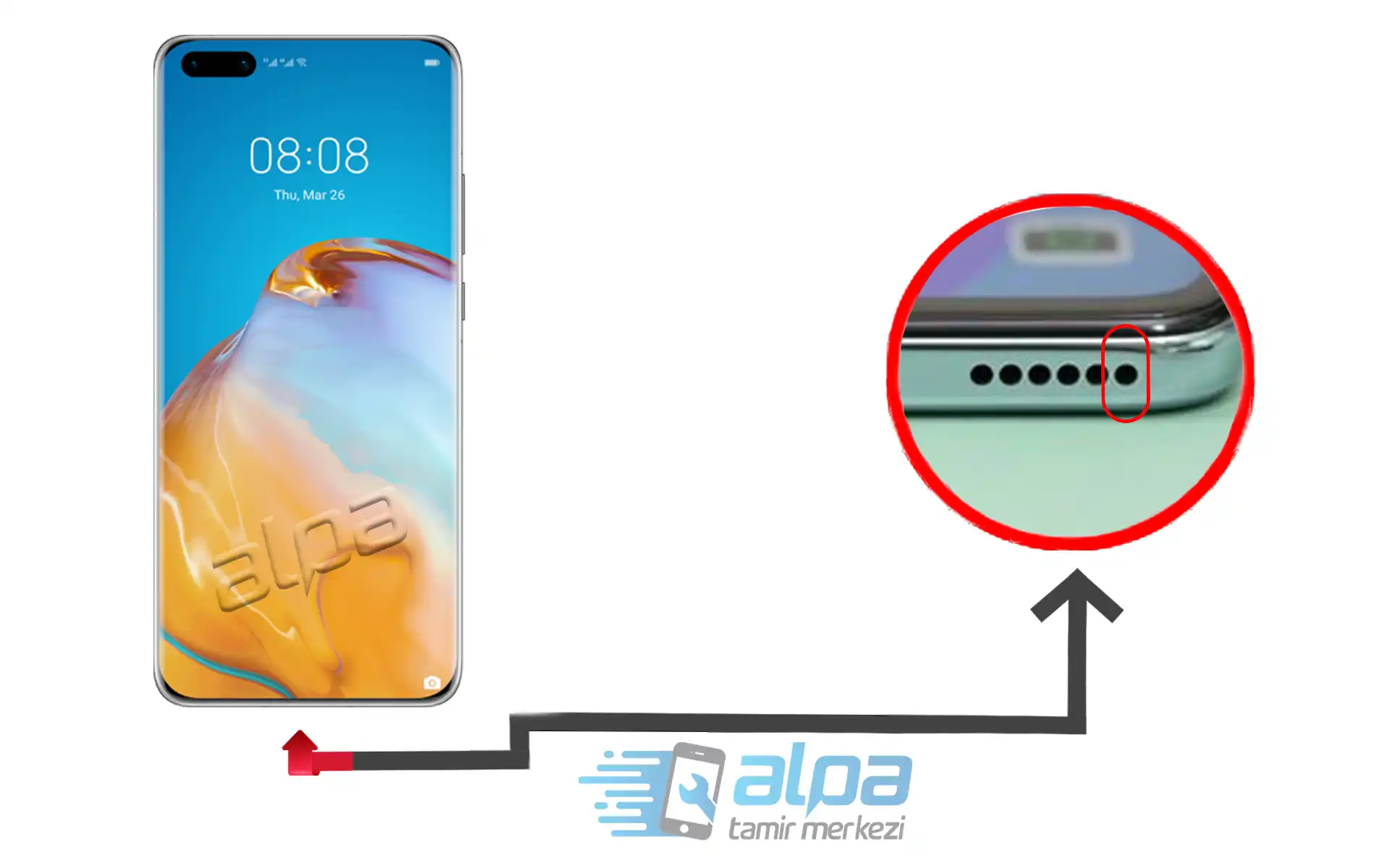 Huawei P40 Pro Mikrofon Değişimi Fiyatı