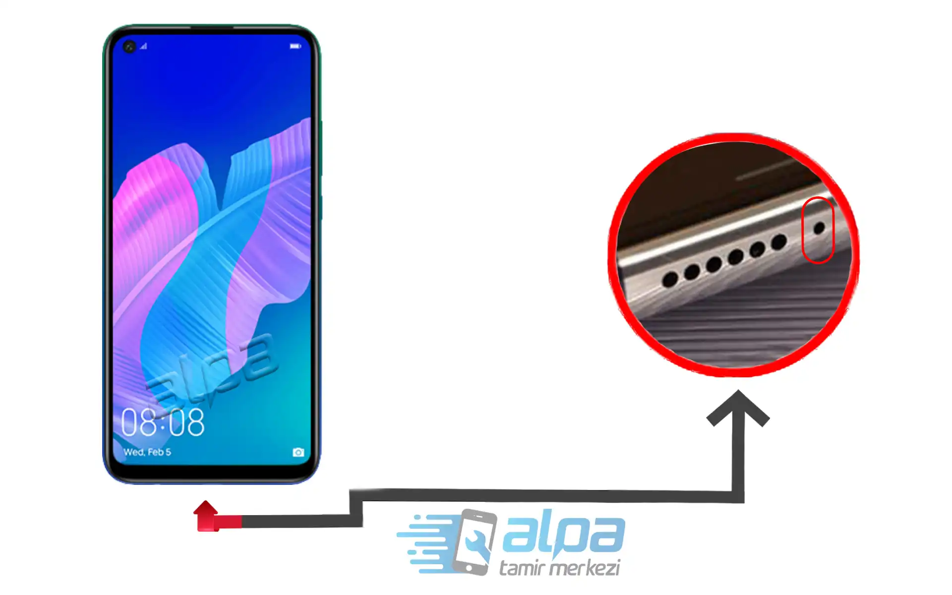 Huawei P40 Lite E Mikrofon Değişimi Fiyatı