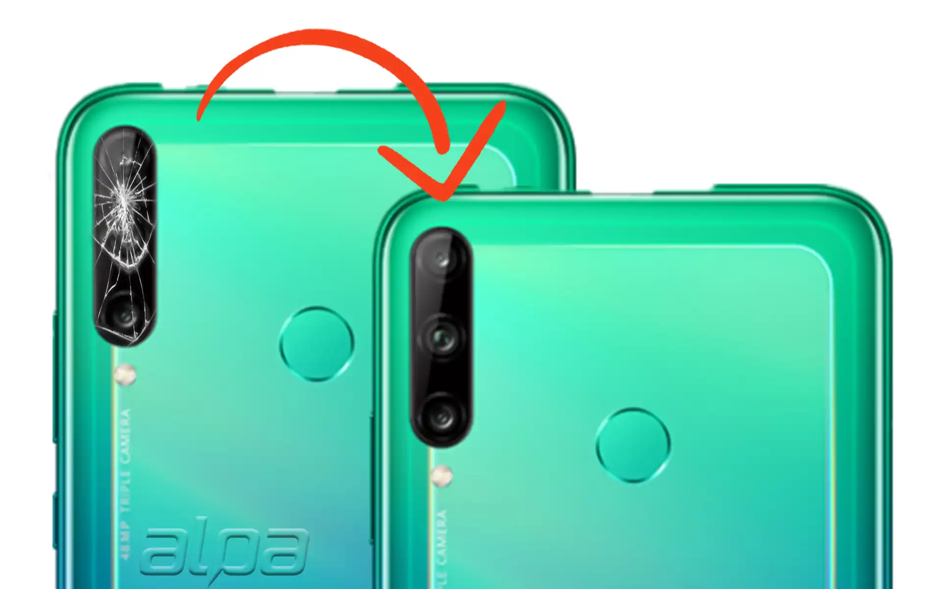 Huawei P40 Lite Kamera Camı Değişimi 