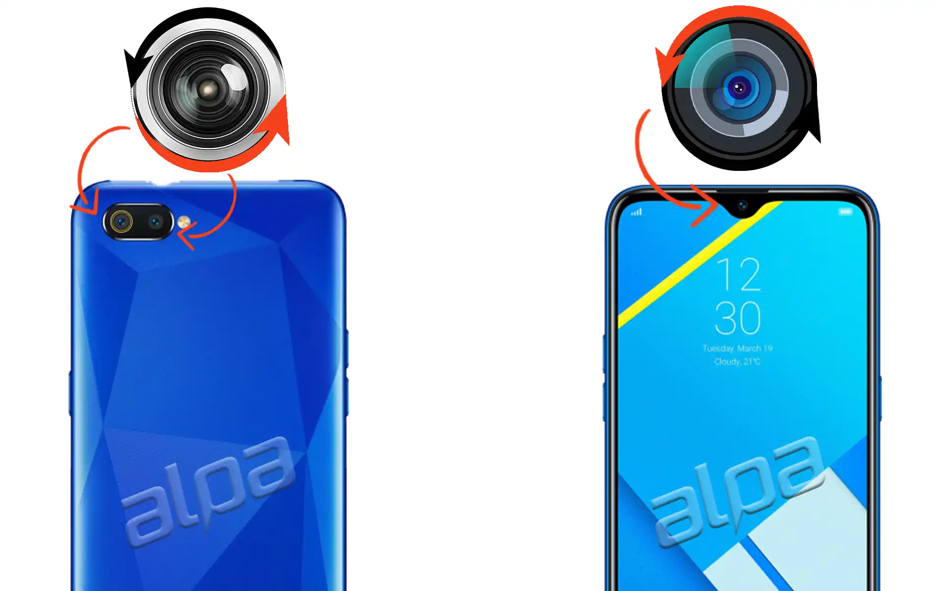 Realme C2 Ön, Arka Kamera Değişimi Fiyatı