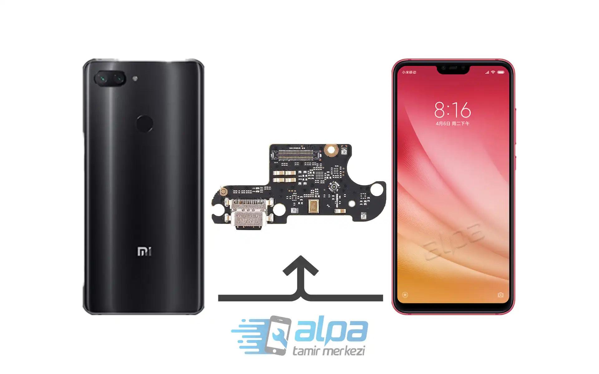 Xiaomi Mi 8 Lite Şarj Soketi Değişimi Fiyatı