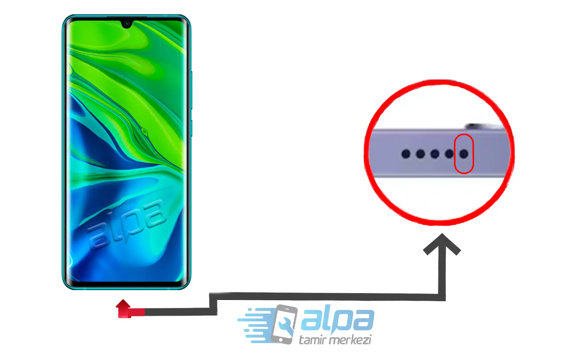 Xiaomi Mi  Note 10 Pro Mikrofon Değişimi Fiyatı