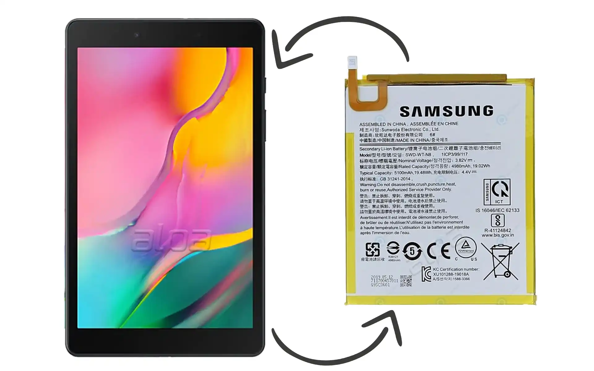 Samsung Galaxy Tab A8 SM-T290 Batarya Değişimi Fiyatı