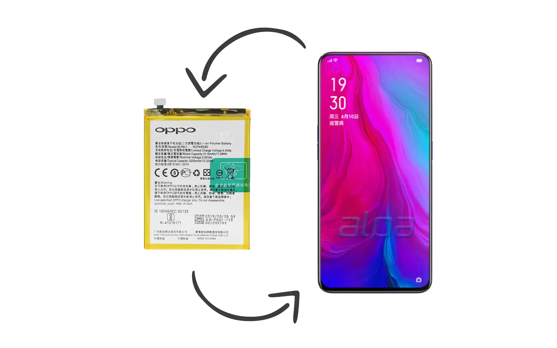 Oppo Reno Batarya Değişimi Fiyatı