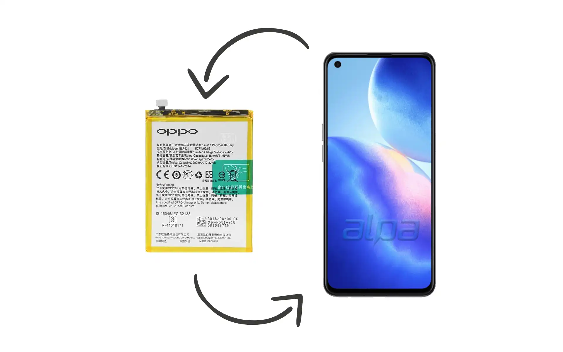 Oppo Reno 5 Batarya Değişimi Fiyatı