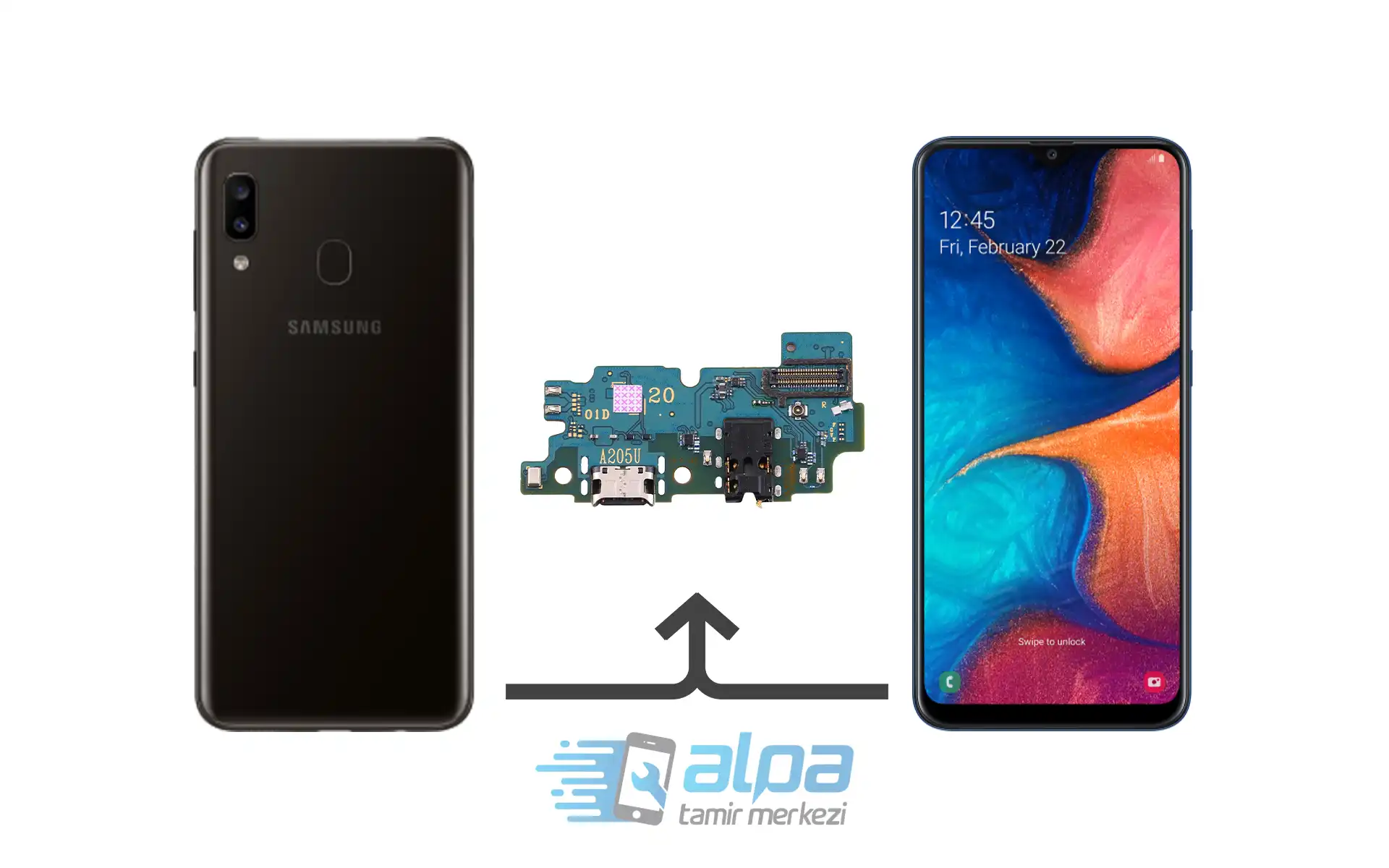 Samsung Galaxy A20 Şarj Soketi Değişimi Fiyatı