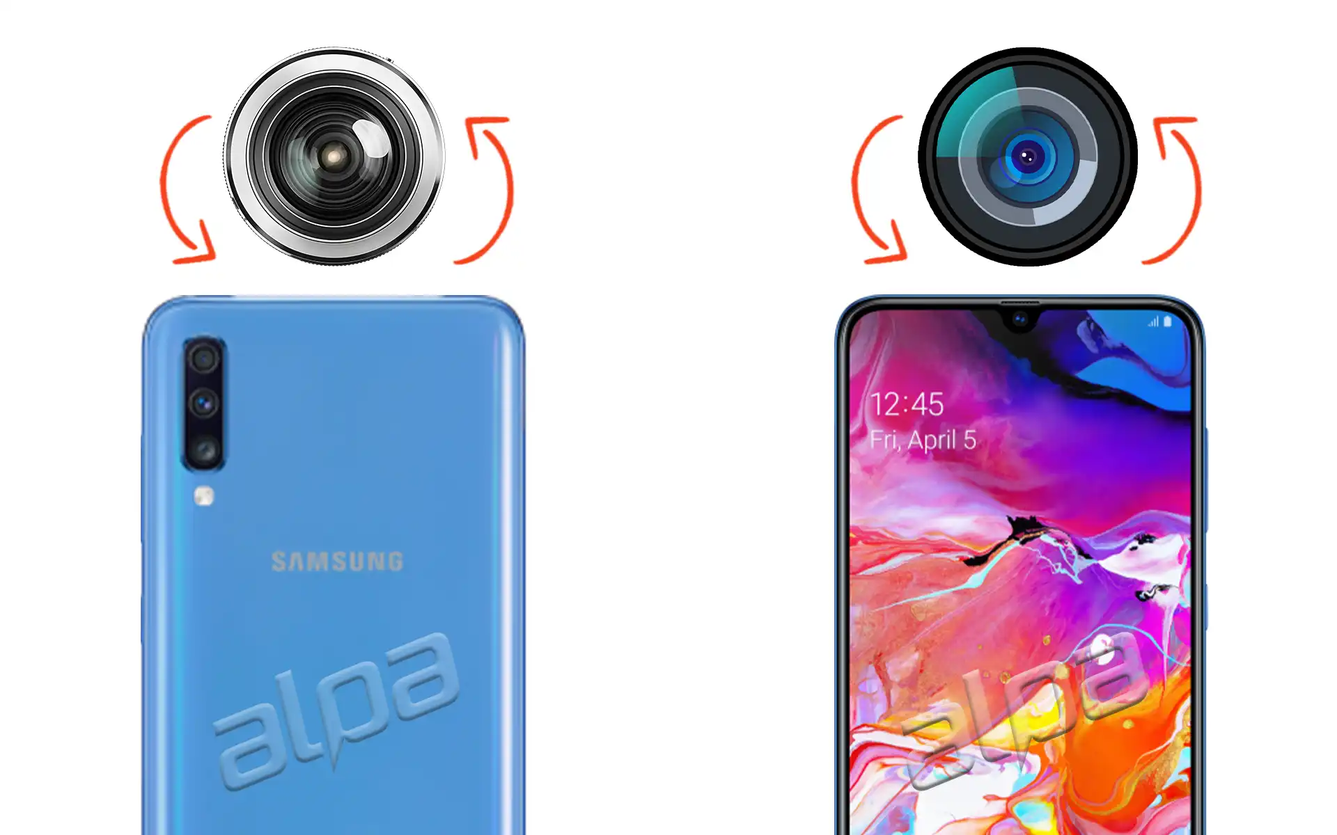 Samsung Galaxy A70 Ön, Arka Kamera Değişimi Fiyatı