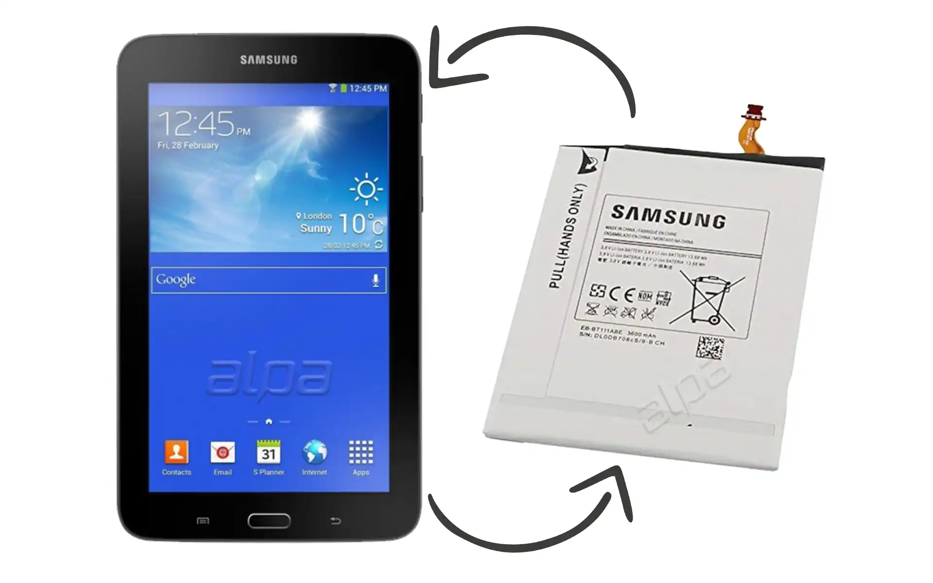 Samsung Galaxy Tab 3 Lite SM-T110 Batarya Değişimi Fiyatı