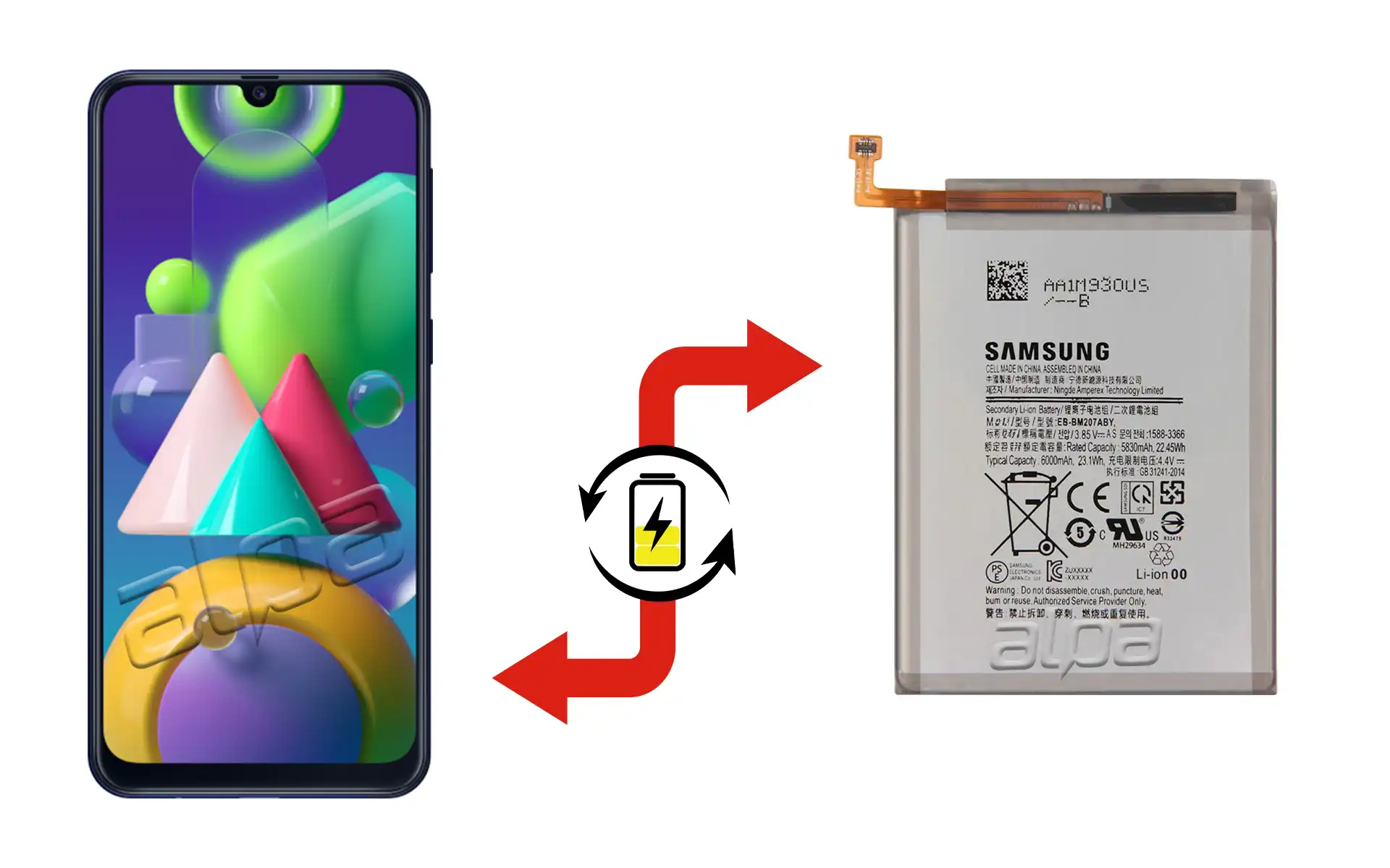 Samsung Galaxy M21 Batarya Değişimi Fiyatı