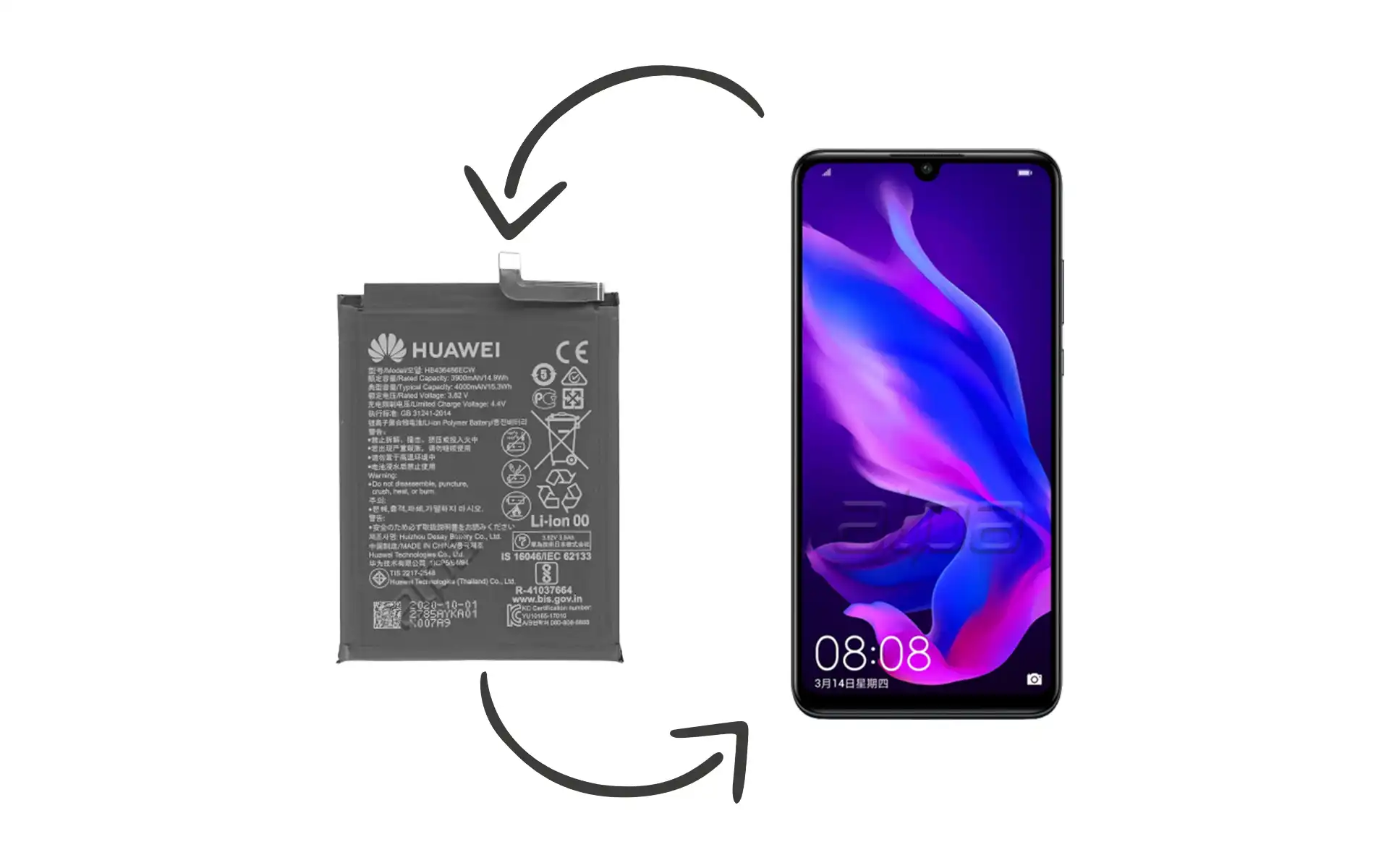 Huawei Nova 4E Batarya Değişimi Fiyatı