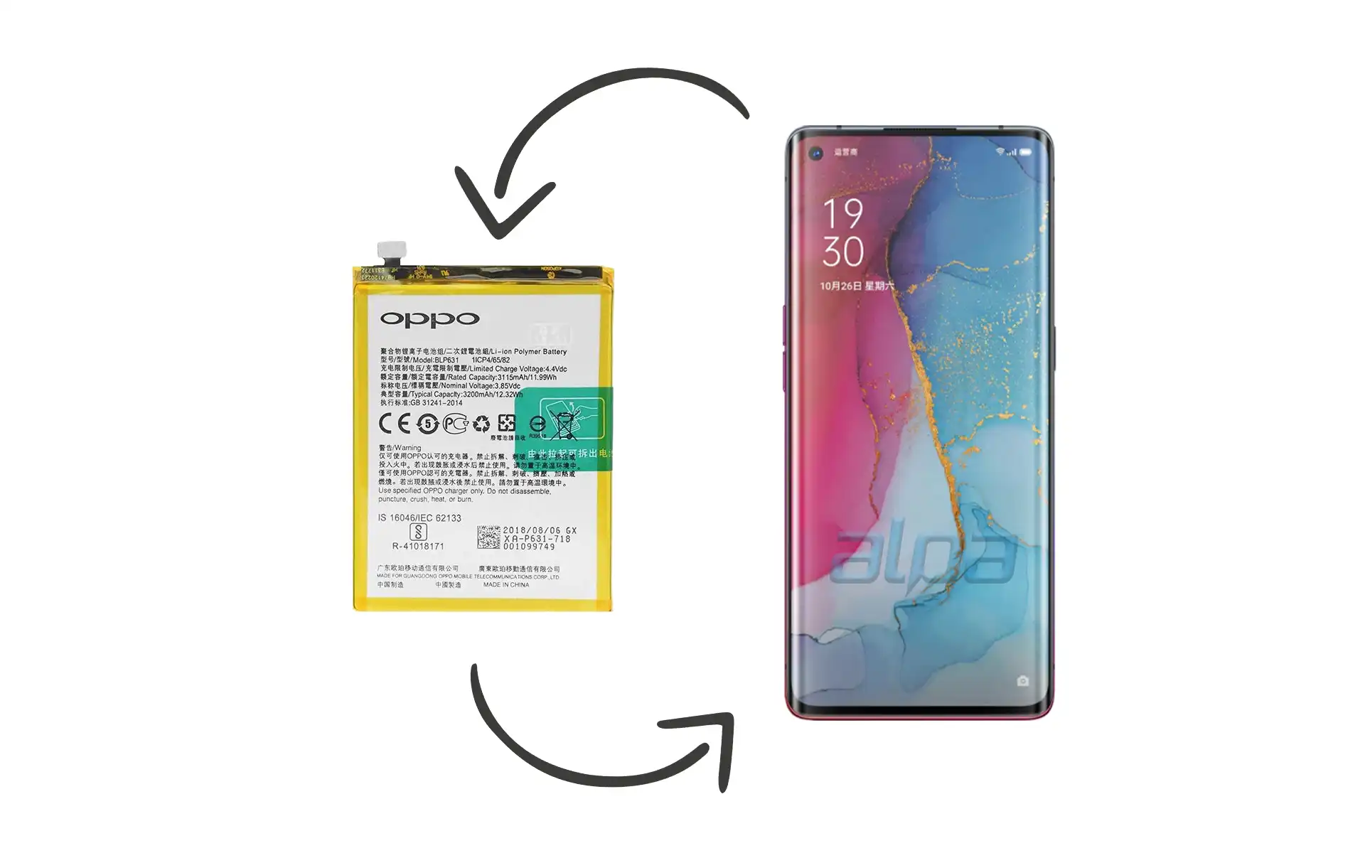 Oppo Reno 3 Pro 5G Batarya Değişimi Fiyatı