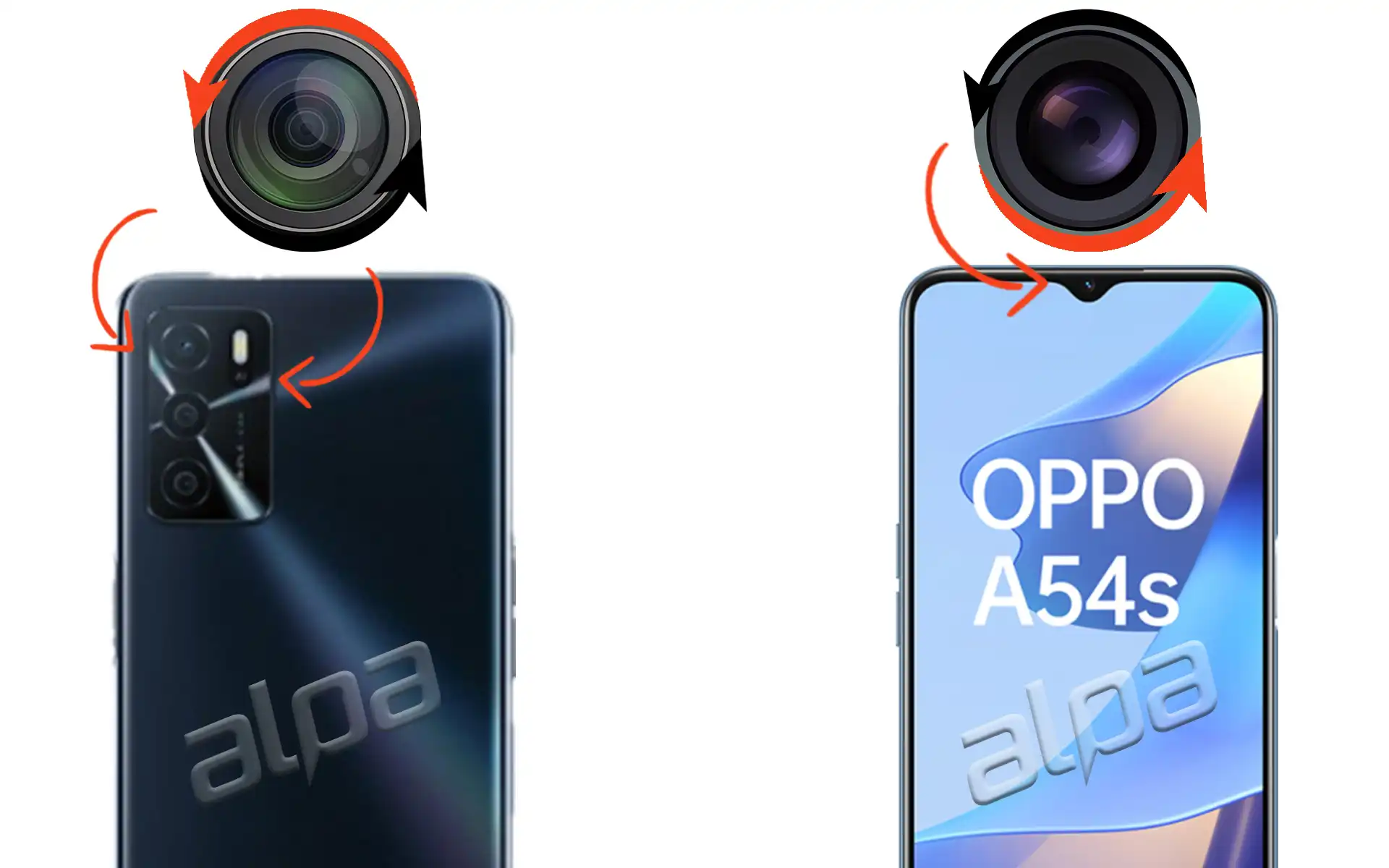 Oppo A54s Ön, Arka Kamera Değişimi Fiyatı