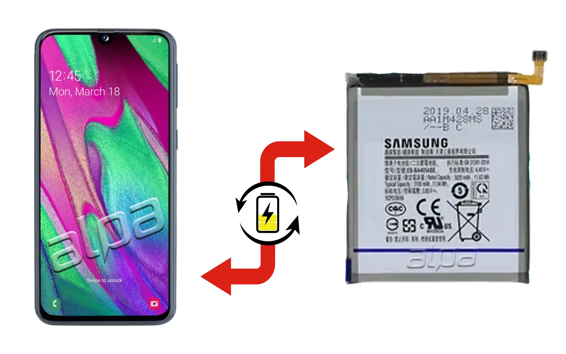 Samsung Galaxy A40 Batarya Değişimi Fiyatı