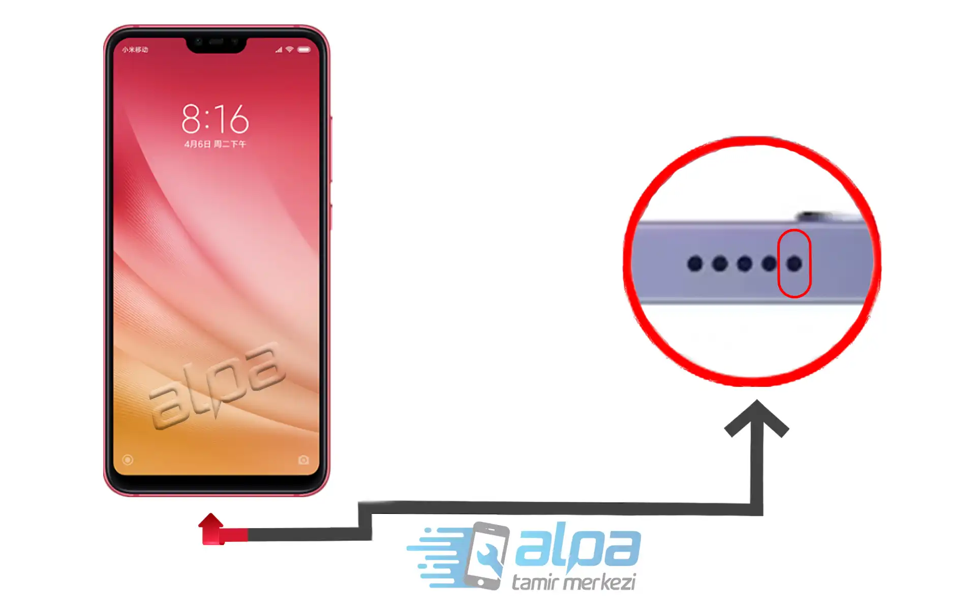 Xiaomi Mi 8 Lite Mikrofon Değişimi Fiyatı