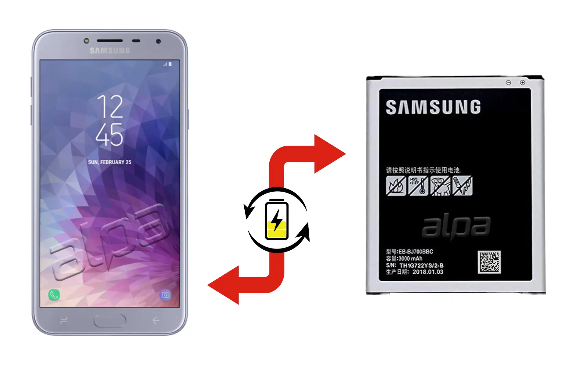 Samsung Galaxy J4 Batarya Değişimi Fiyatı